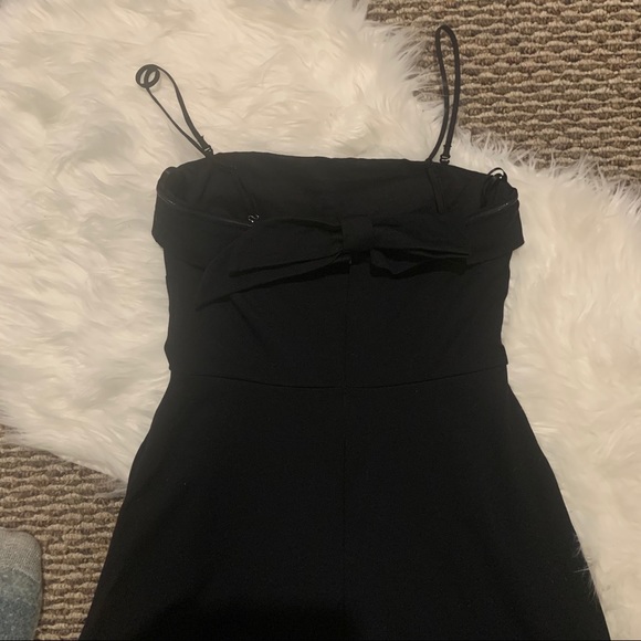 Banana Republic Black Strapless Dress Bow Back - Picture 6 of 10